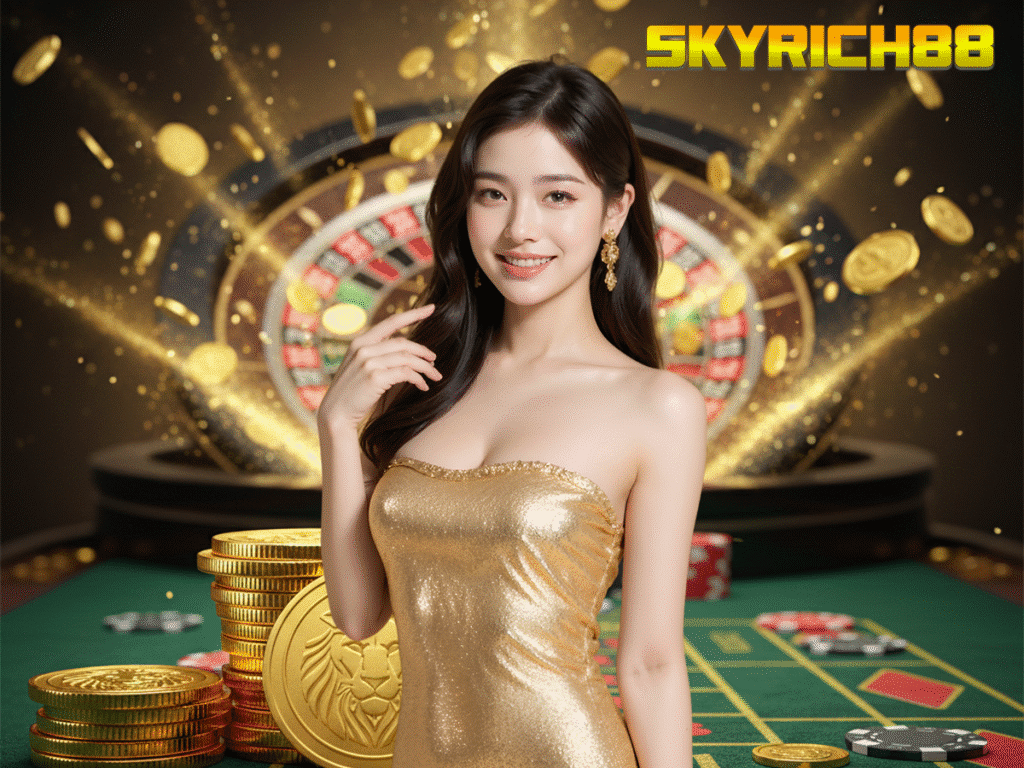 SKYRICH88 ทางเข้าเล่นสล็อตออนไลน์ เว็บตรง แตกหนัก จ่ายจริง ครบวงจรที่สุดในไทย